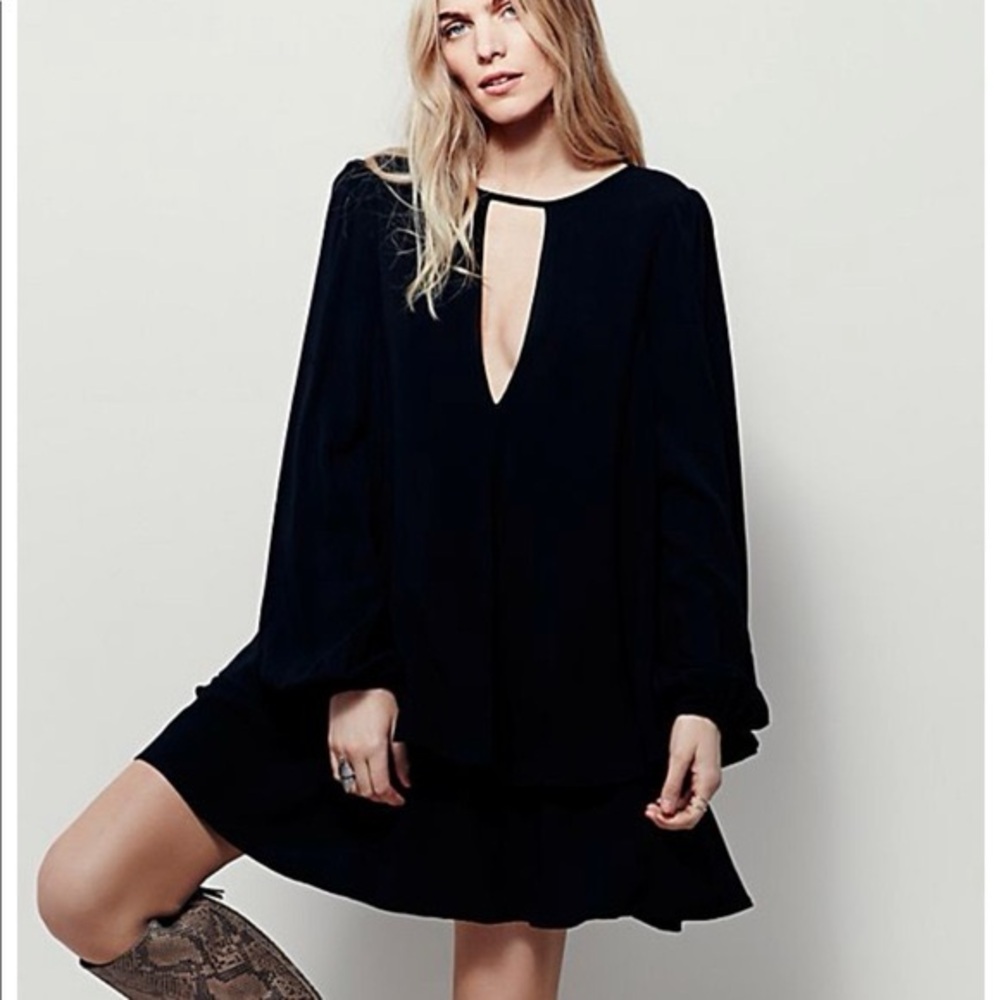 *SALE* Free People Beck Mini Dress in Black